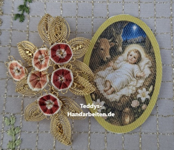 Heiligenbild  HB-CH-H271 Jesukindl  ohne Stickrand 30x45mm