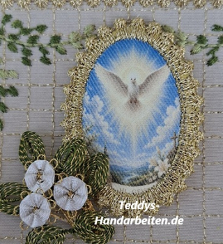 Heiligenbild  HB-CH-H275  Hl. Geist  mit Goldrand  32x46mm