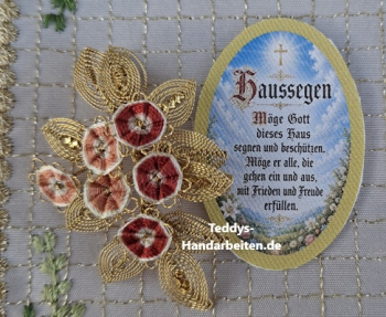 Heiligenbild  HB-CH-H288 Haussegen  ohne Stickrand 30x45mm