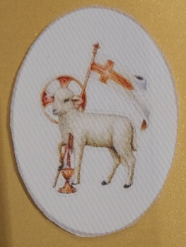 Heiligenbild HB-50C  25x35mm oval, auf Leinwand 1St.