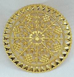 Ornament 0344 gold 3St. 6cm