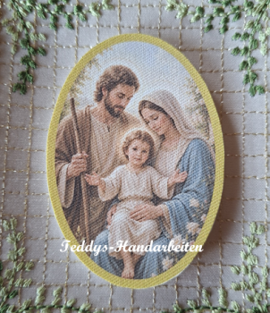 Heiligenbild  HB-CH-F200  Hl. Familie  (ohne Stickrand)  70x100mm