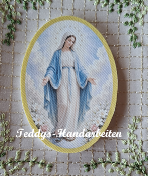 Heiligenbild  HB-CH-M221  Hl. Maria  (ohne Stickrand)  50x70mm