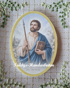 Heiligenbild  HB-CH-M233  Hl. Thomas  (ohne Stickrand)  50x70mm