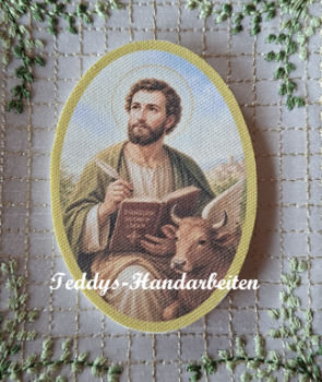 Heiligenbild  HB-CH-M245  Hl.Lukas  (ohne Stickrand)  50x70mm