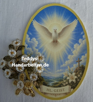 Heiligenbild  HB-CH-M275  Hl. Geist  (ohne Stickrand)  50x70mm