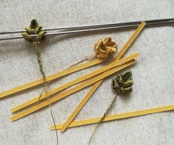 Preview: H121 Wickelform LE019c  gold 2x65mm 35St.