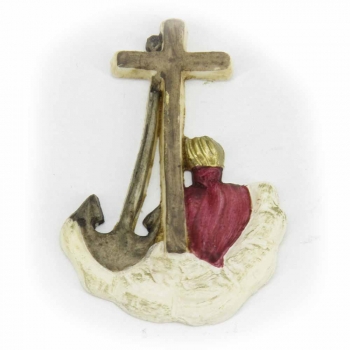ST4  Kreuz, Glaube-Liebe-Hoffnung, 5,5 x 3,5cm