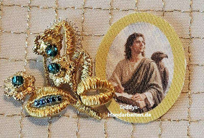 Heiligenbild  HB-CH-E404 Evangelist Johannes  ohne Goldrand  20x25mm