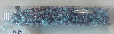 Fl51 Glas Farfalle Perlen  145g  4-6mm