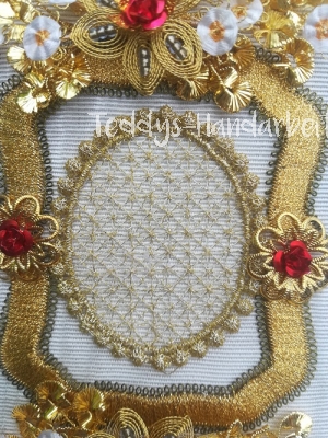 STA14 Medaillon 1A Lace gold 55x64mm
