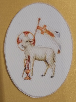 Heiligenbild HB-50C  25x35mm oval, auf Leinwand 1St.