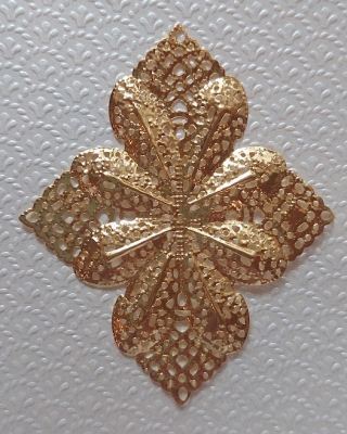 STA8 Ornament Metall 0287  6,5x8cm, 2St.
