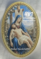 Heiligenbild  HB-CH-D487 Schmerzhafte Muttergottes  (ohne Stickrand)  60x85mm