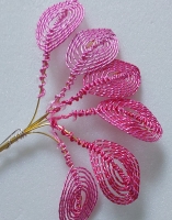 Ganutell Blätter  schattiert/meliert 0,18mm  G2101 rosa 6St.