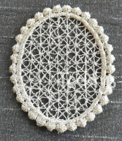 STA14 Medaillon 1B Lace silber 47x55mm