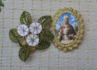 Heiligenbild  HB-CH-E293  Hl. Rupert  mit Goldrand  22x30mm