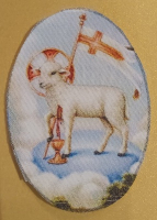 Heiligenbild HB-51C  25x35mm oval, auf Leinwand 1St.